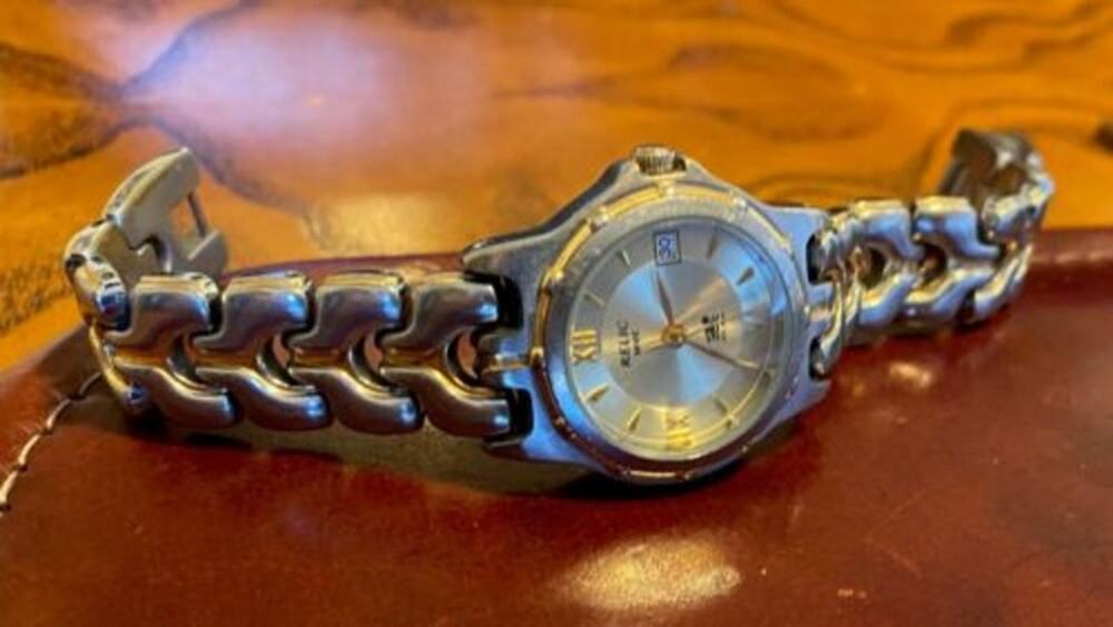 Women's Two Tone Relic Wet Watch, WR to 165ft, Date, Bracelet Band